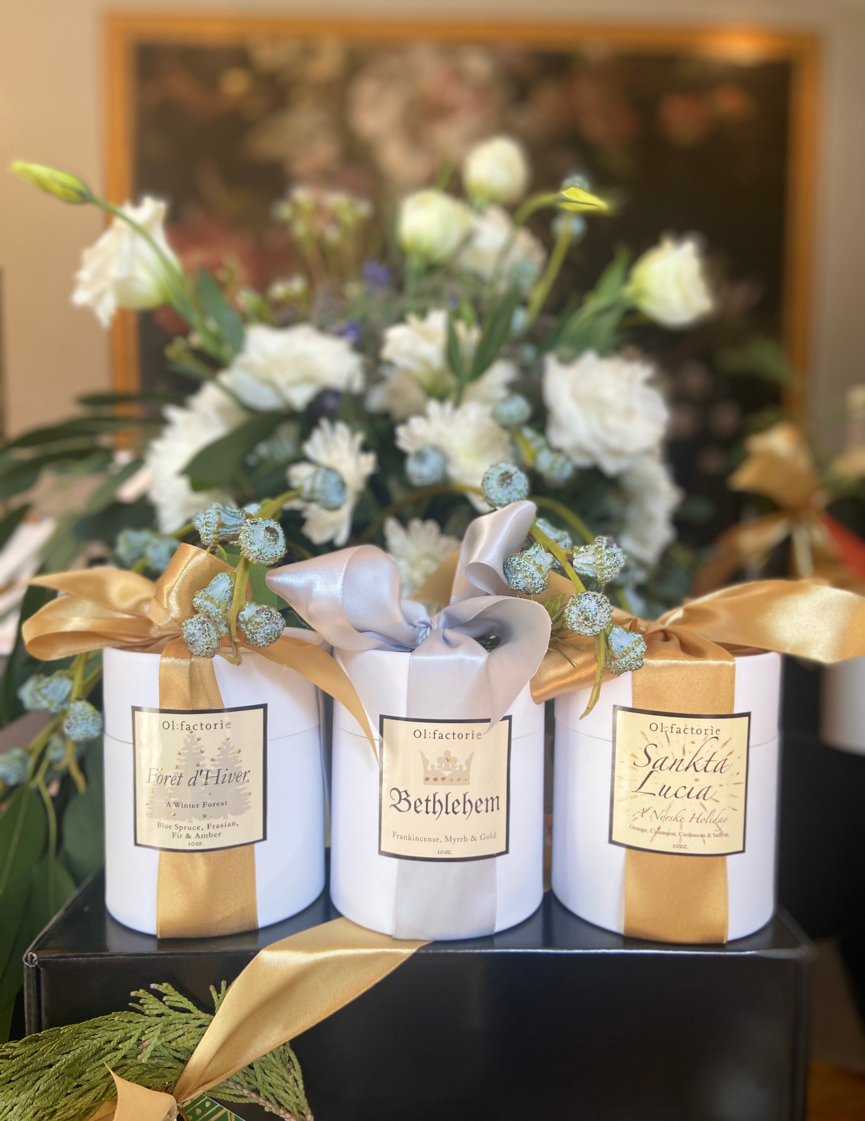 Holiday Collection Set - Olfactorie Candles + Apothecary Boutique