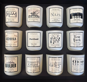 Essential City Collection features 12 candle mix and match favorites 