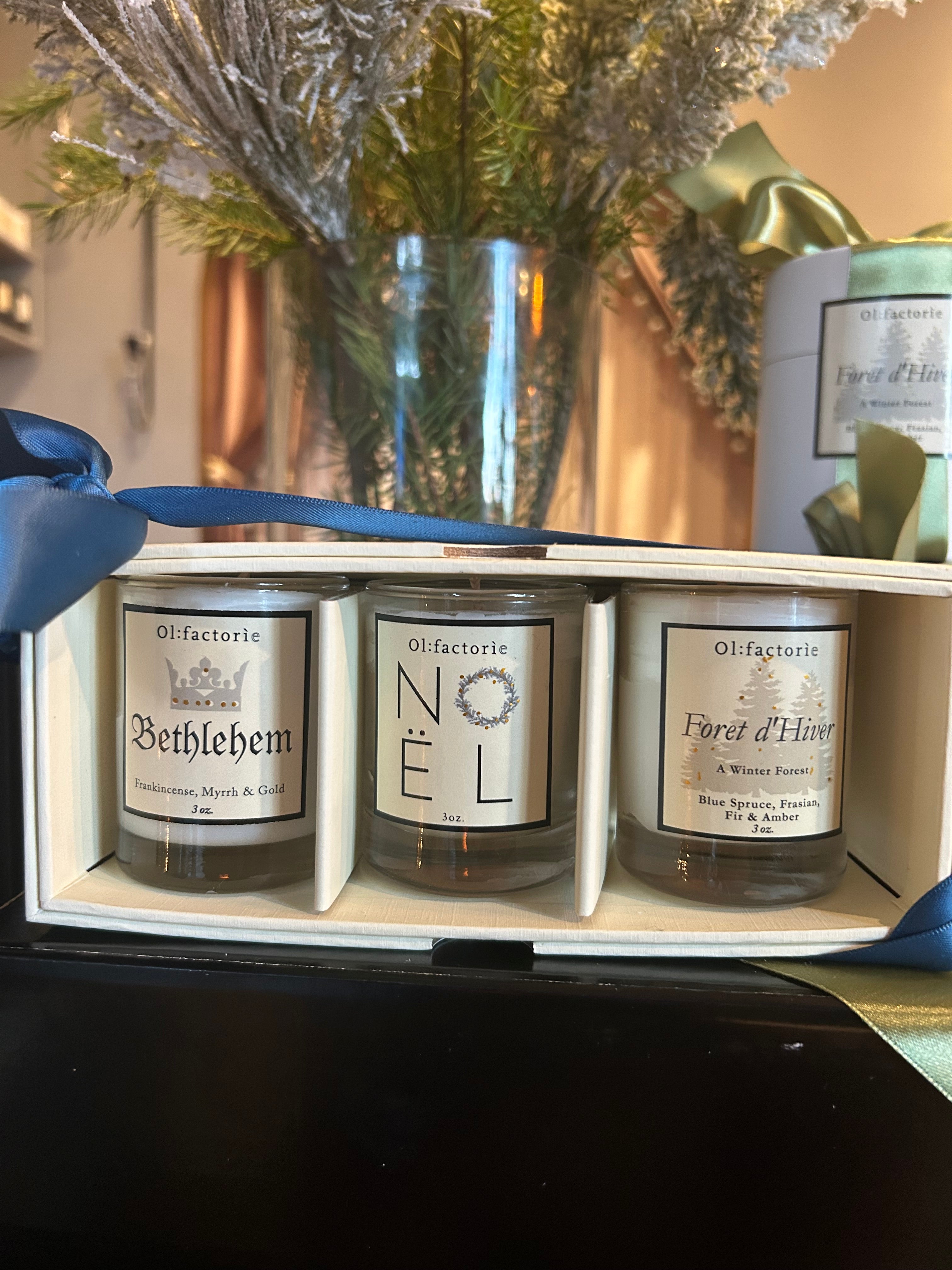 Holiday Votive Trio Set