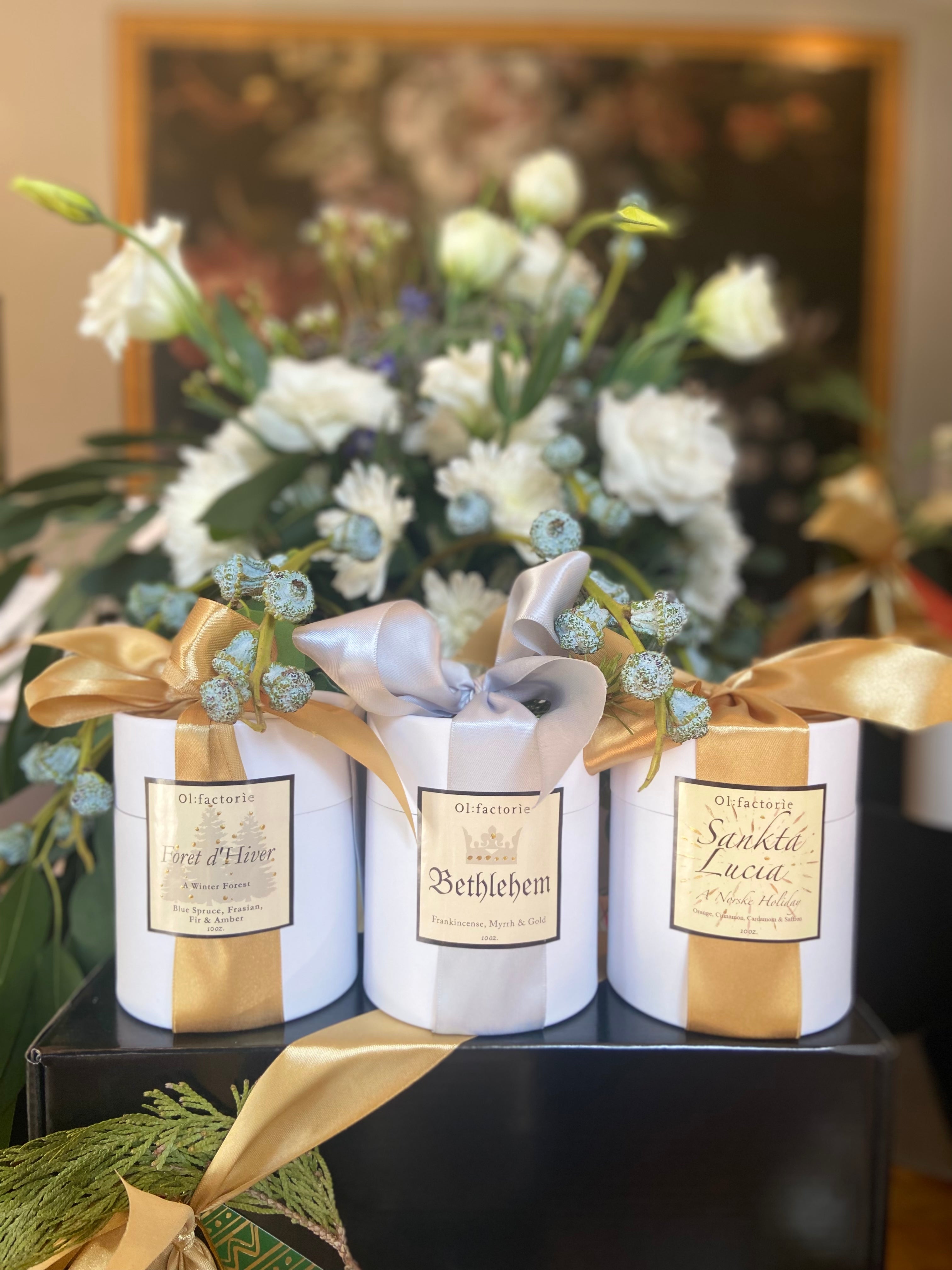 Holiday Collection Set - Olfactorie Candles + Apothecary Boutique