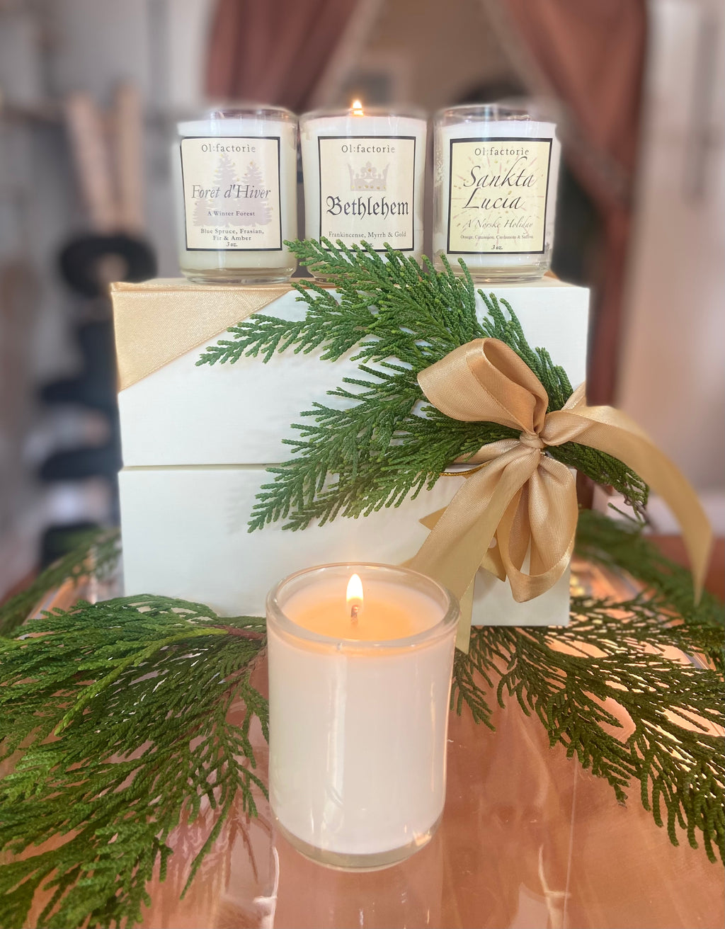 Holiday  Olfactorie Candles + Apothecary Boutique